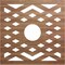 Ekena Millwork Chevron Wood Fretwork Pierced Ceiling Medallion, Walnut, 40"OD x 10 3/8"ID x 3/8"T CMWP40X40X0375CHWA - alternate 1